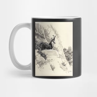 Chamois with flowers Mug